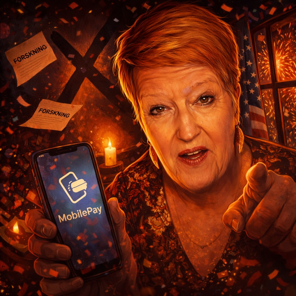 SMASKEBÅT HOLDER NYTÅRSTALE “SKÅL FOR YTRINGSFRIHEDEN™, STALKERNE & MOBILEPAY I MOL”